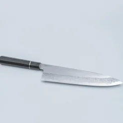 Yoshikazu Tanaka Shirogami #1 Damast Ebony Gyuto 24 cm