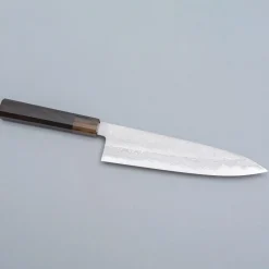 Yoshikazu Tanaka Shirogami #1 Damast Ebony Gyuto 21 cm