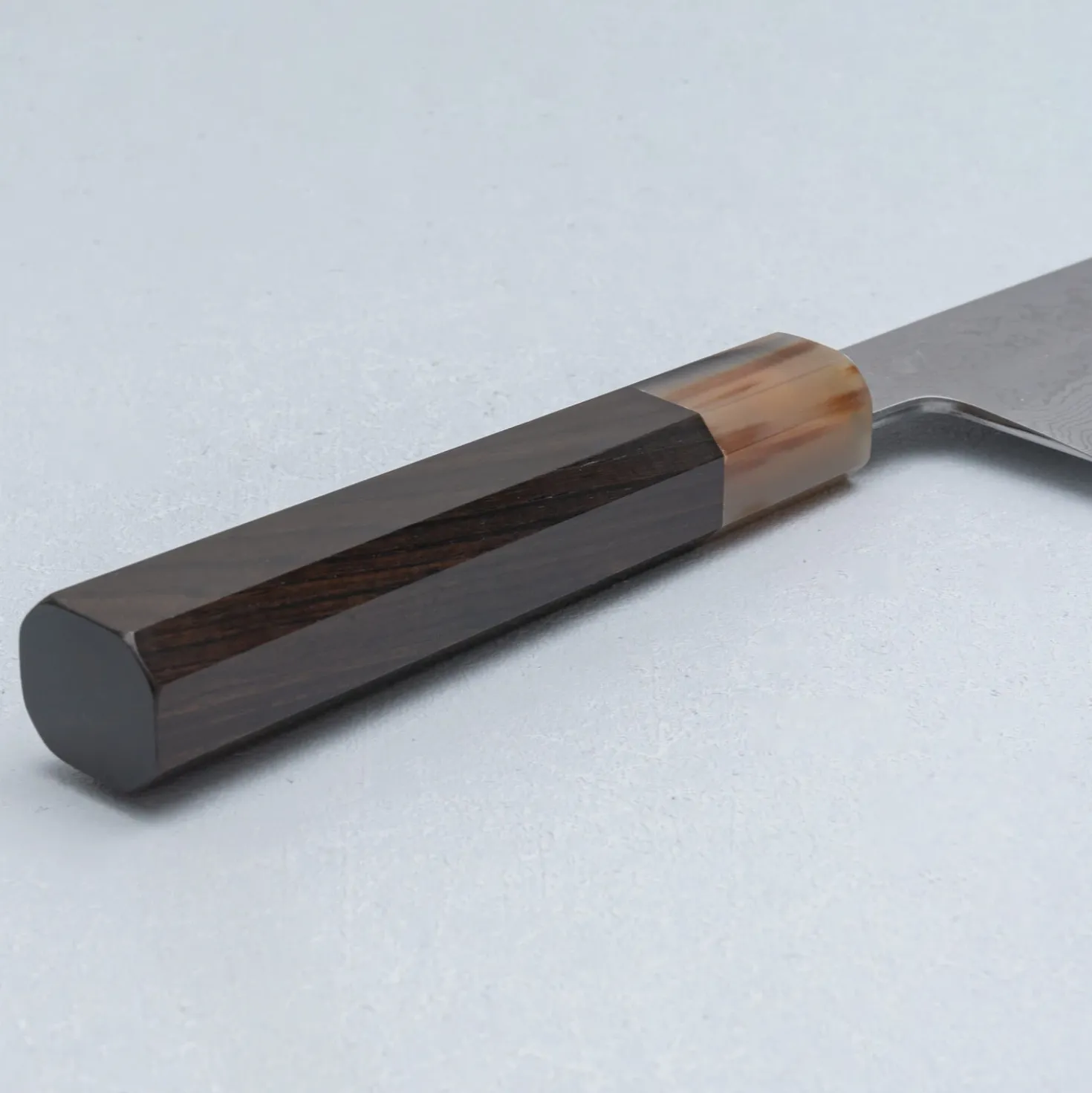 Yoshikazu Tanaka Shirogami #1 Damast Ebony Gyuto 21 cm