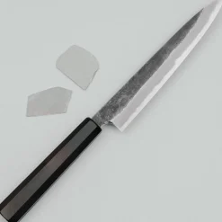 Yoshikazu Tanaka Shirogami #1 Kurouchi JNAT Finish Petty 17 cm