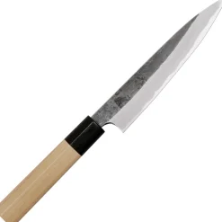 Yoshikazu Tanaka Shirogami #1 Kurouchi JNAT Finish Ho-Wood Petty 14 cm