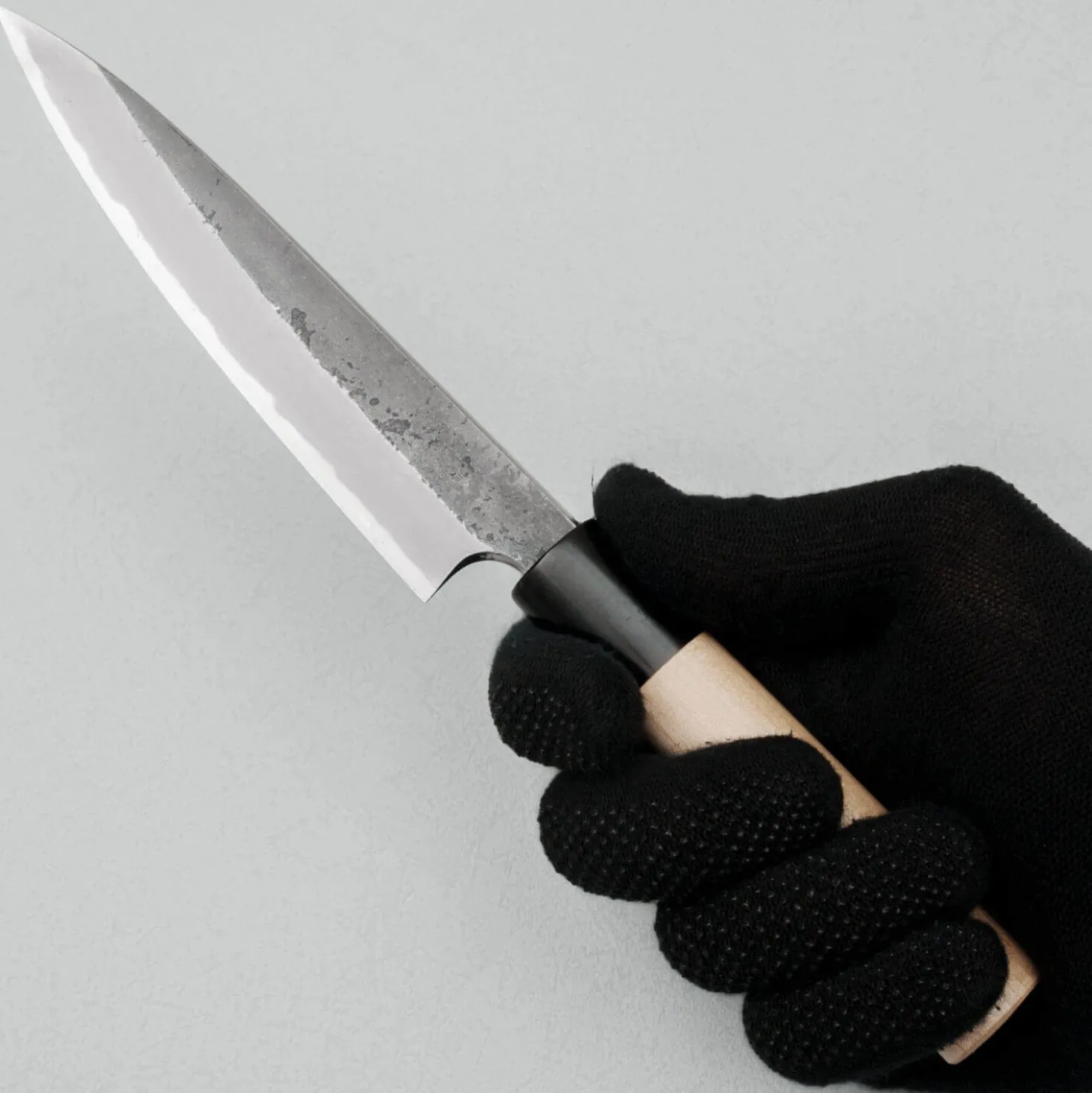 Yoshikazu Tanaka Shirogami #1 Kurouchi JNAT Finish Ho-Wood Petty 14 cm
