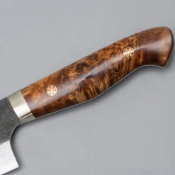 Yoshimi Kato Aogami Super Damast Kurouchi Maple Bunka 17 cm