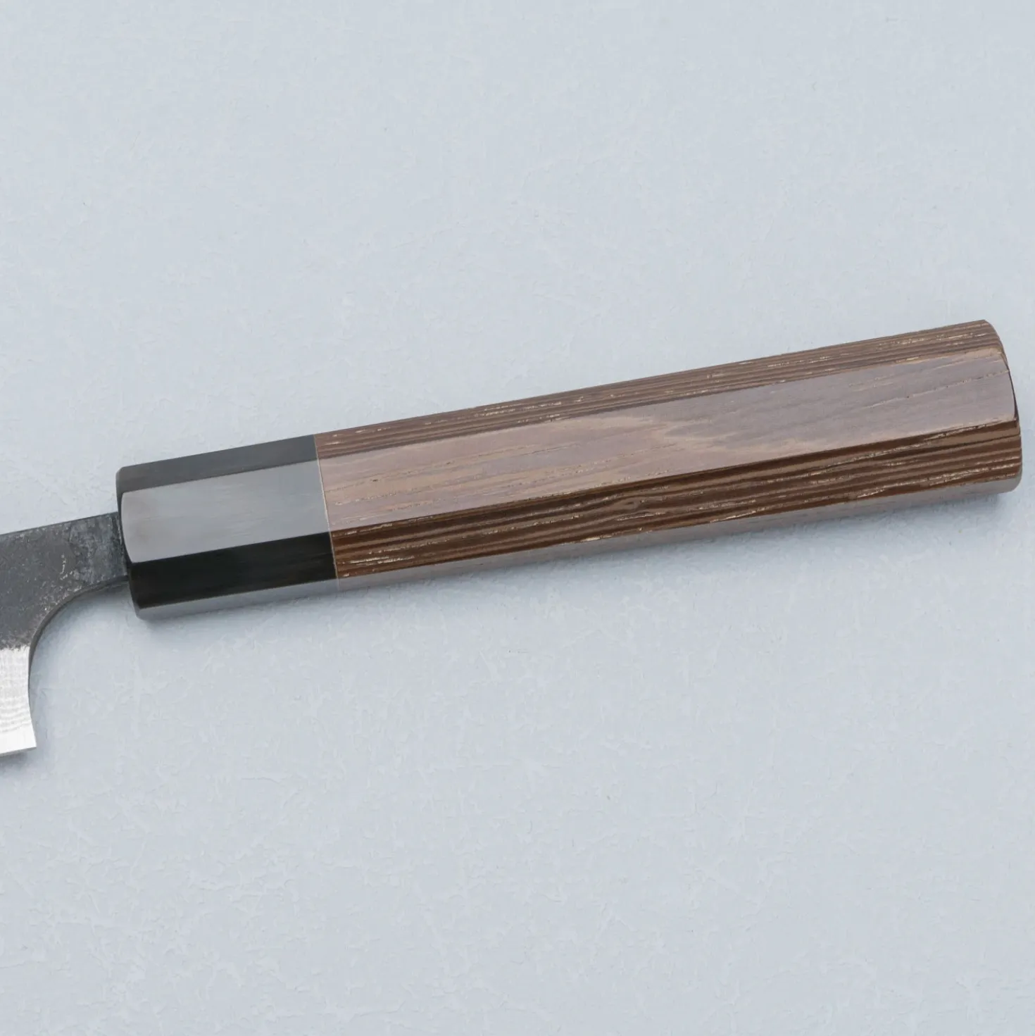 Yoshimi Kato Aogami Super Damast Iron Cladd Kurouchi Petty 15 cm
