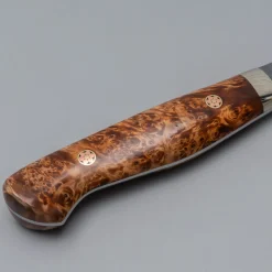 Yoshimi Kato Aogami Super Damast Kurouchi Maple Gyuto 24 cm