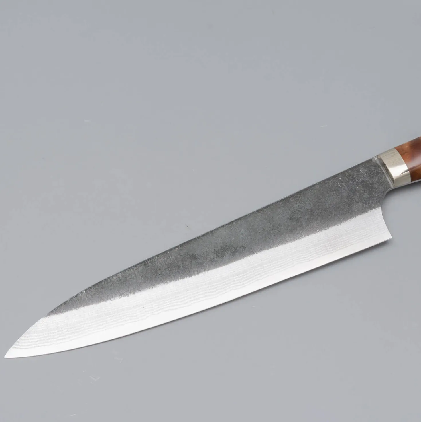 Yoshimi Kato Aogami Super Damast Kurouchi Maple Gyuto 21 cm
