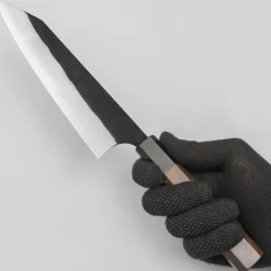 Yoshimi Kato Aogami Super Damast Iron Clad Kurouchi Gyuto 21 cm