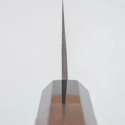 Yoshimi Kato Aogami Super Damast Iron Clad Kurouchi Gyuto 21 cm