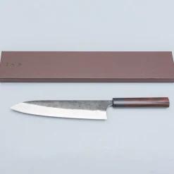 Yoshimi Kato Aogami Super Kurouchi Rosewood Gyuto 24 cm
