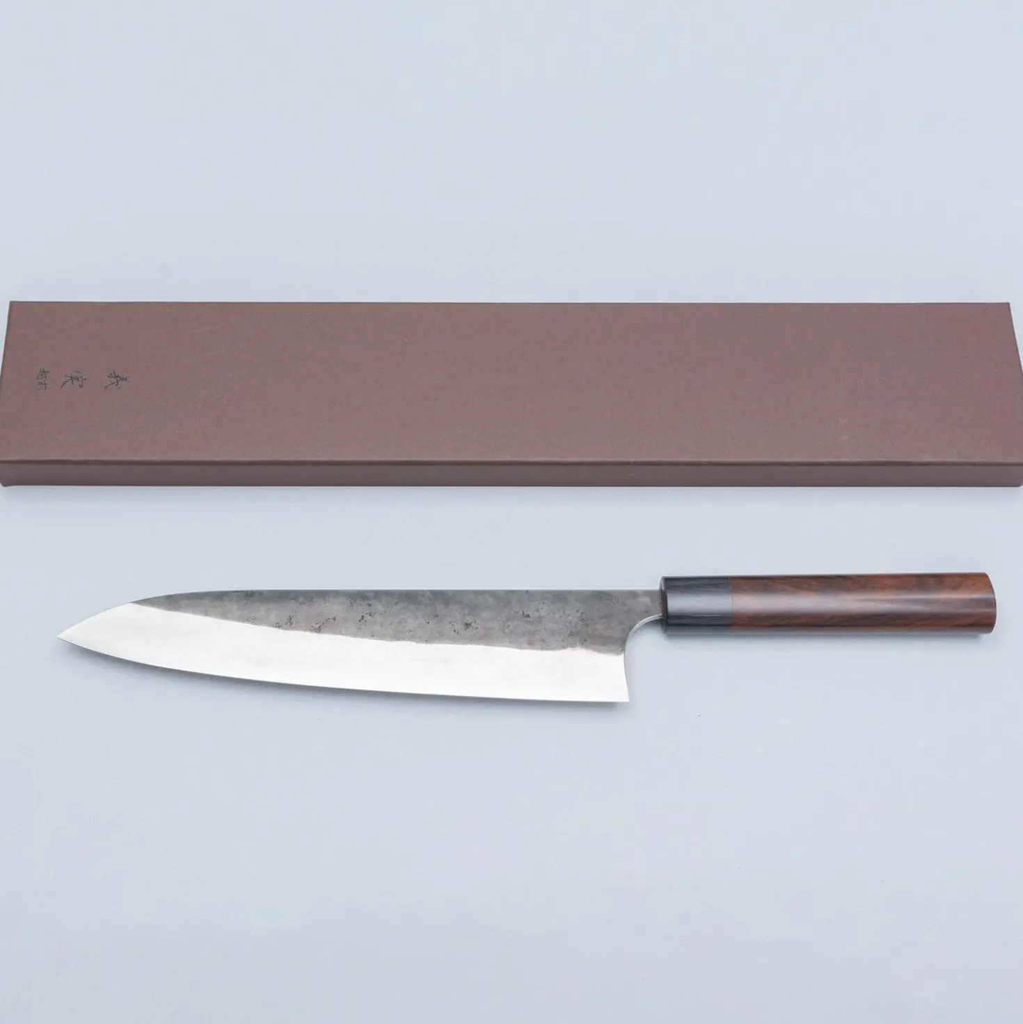 Yoshimi Kato Aogami Super Kurouchi Rosewood Gyuto 24 cm