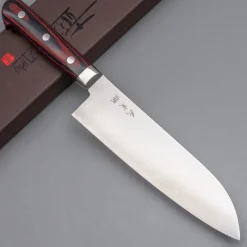 Yoshimi Kato Aogami Super Nashiji Western Santoku 17 cm