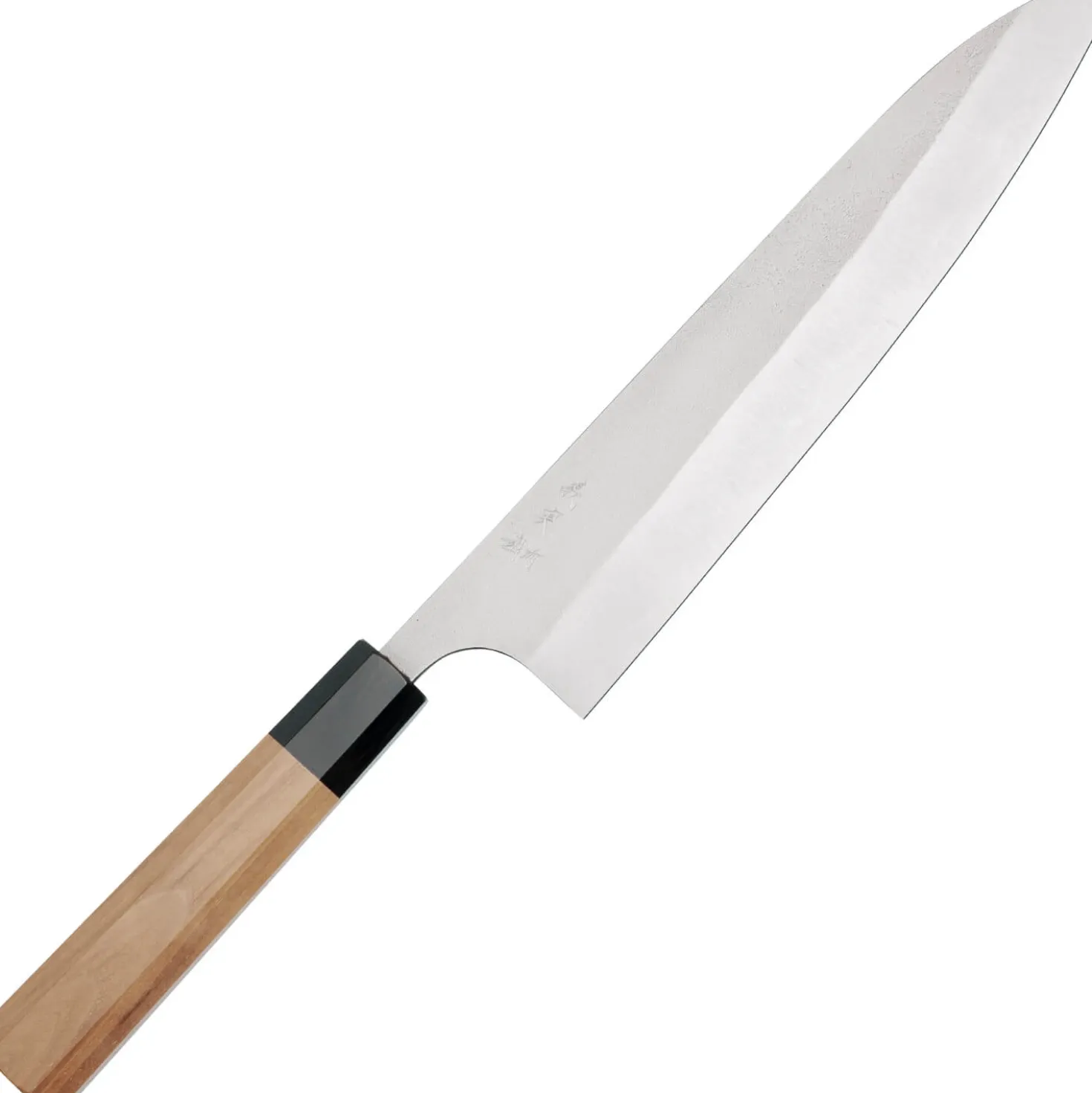 Yoshimi Kato Aogami Super Nashiji Walnut Gyuto 24 cm