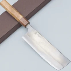 Yoshimi Kato Aogami Super Nashiji Oak Nakiri 16.5 cm