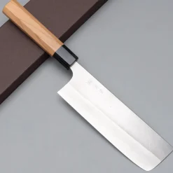Yoshimi Kato Aogami Super Nashiji Nakiri 16.5 cm
