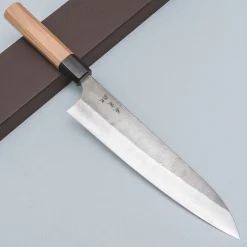 Yoshimi Kato Aogami Super Nashiji Cherry Gyuto 21 cm