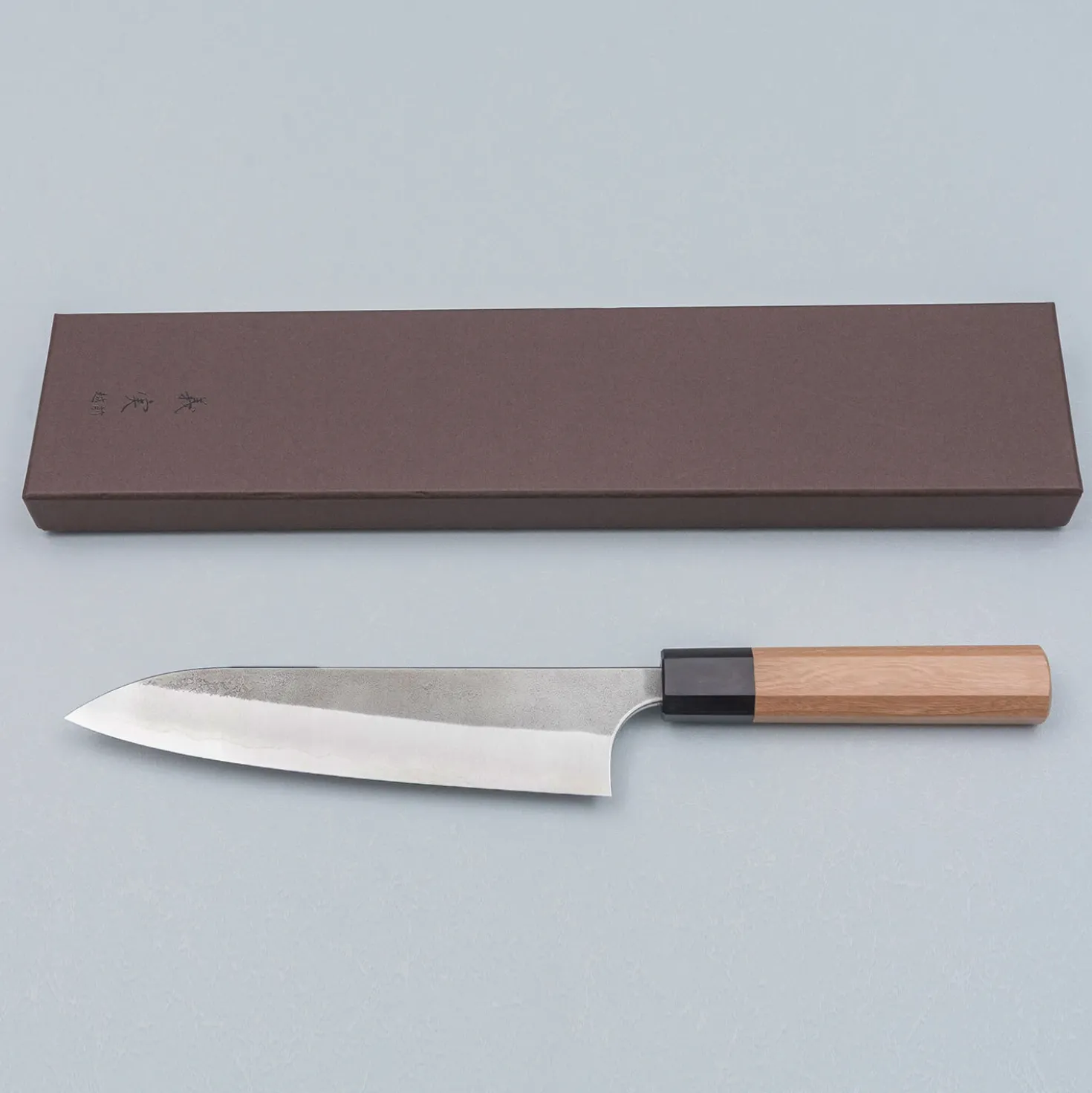 Yoshimi Kato Aogami Super Nashiji Cherry Gyuto 18 cm
