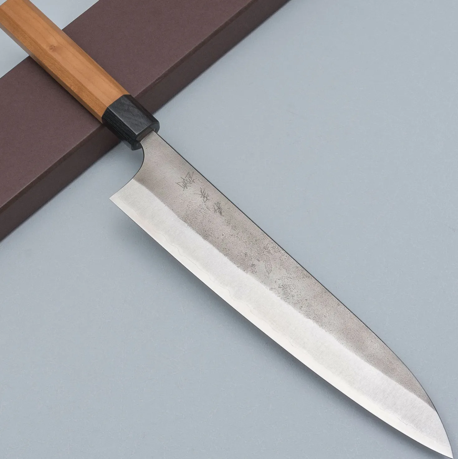 Yoshimi Kato Aogami Super Nashiji Cherry Gyuto 24 cm