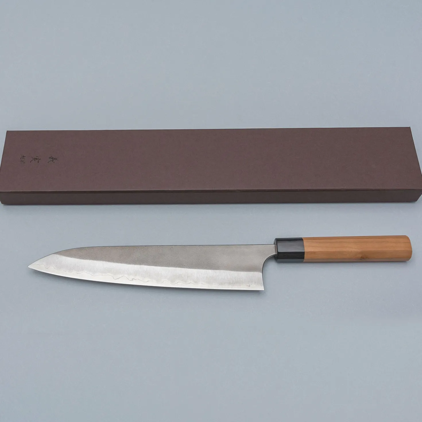 Yoshimi Kato Aogami Super Nashiji Cherry Gyuto 24 cm