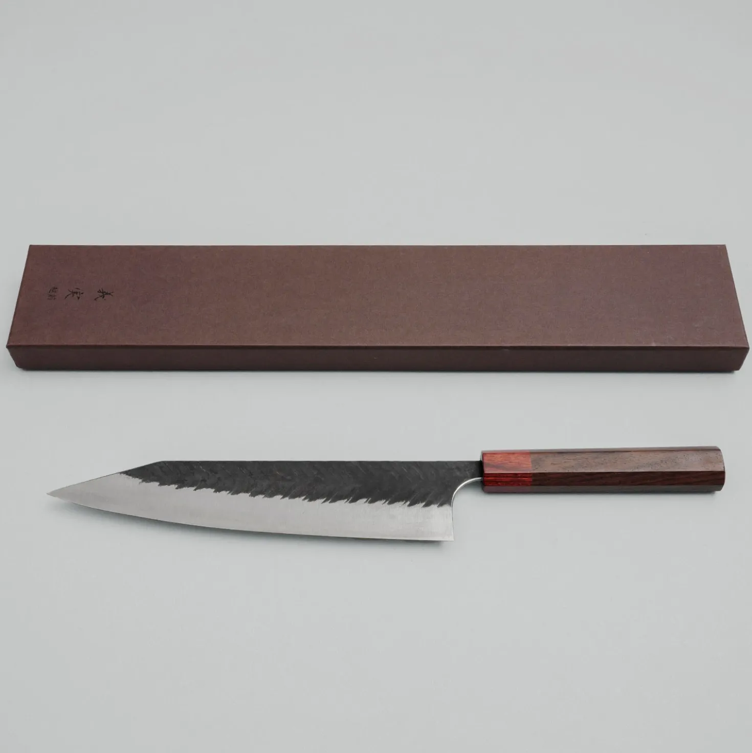 Yoshimi Kato Aogami Super V Tsuchime Rosewood Kiritsuke 24 cm
