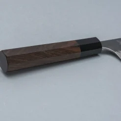 Yoshimi Kato Aogami Super V Tsuchime Walnut Kiritsuke 24 cm