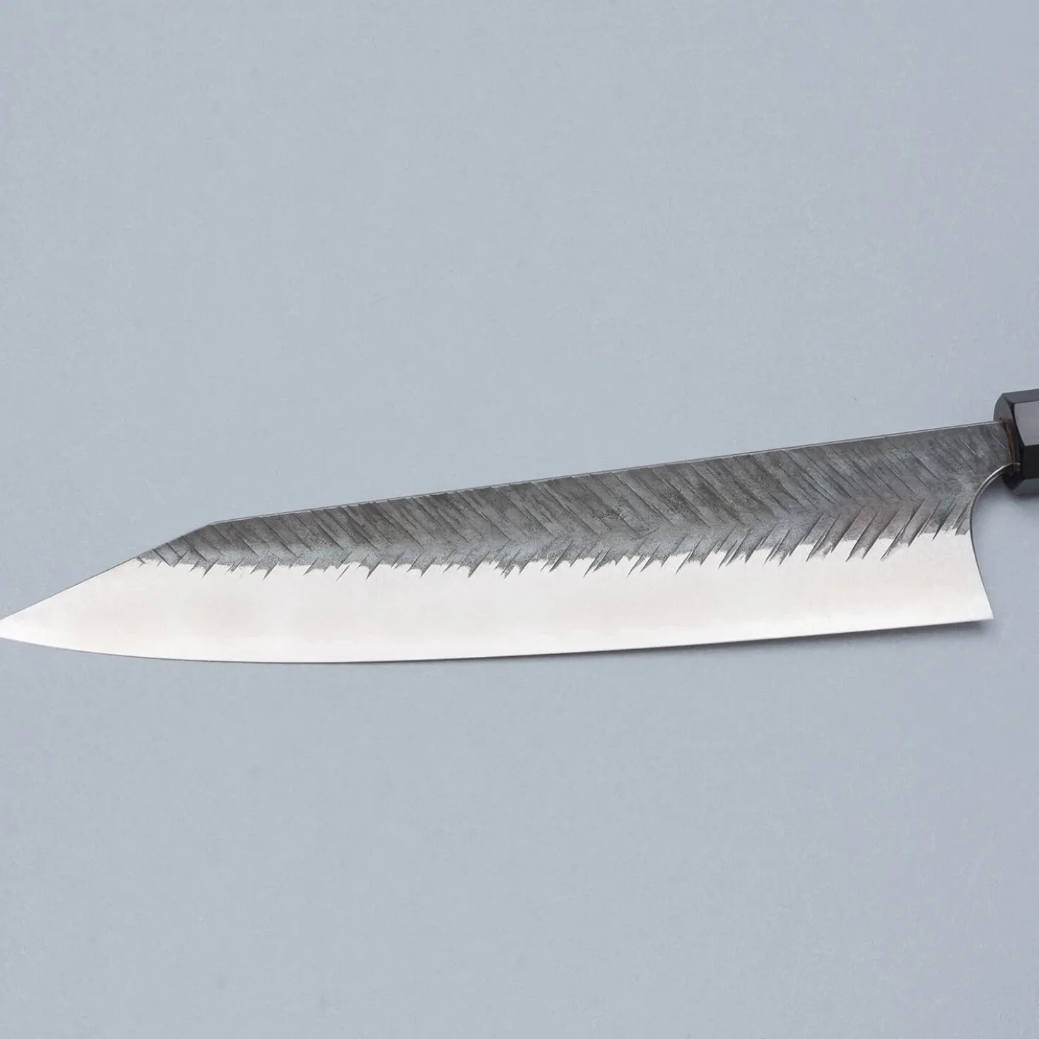 Yoshimi Kato Aogami Super V Tsuchime Walnut Kiritsuke 24 cm
