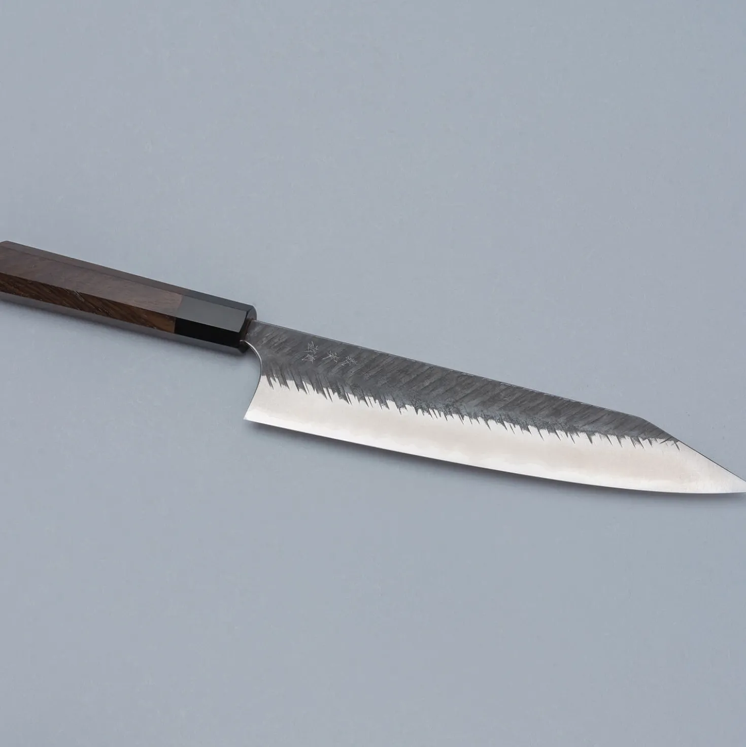 Yoshimi Kato Aogami Super V Tsuchime Walnut Kiritsuke 24 cm