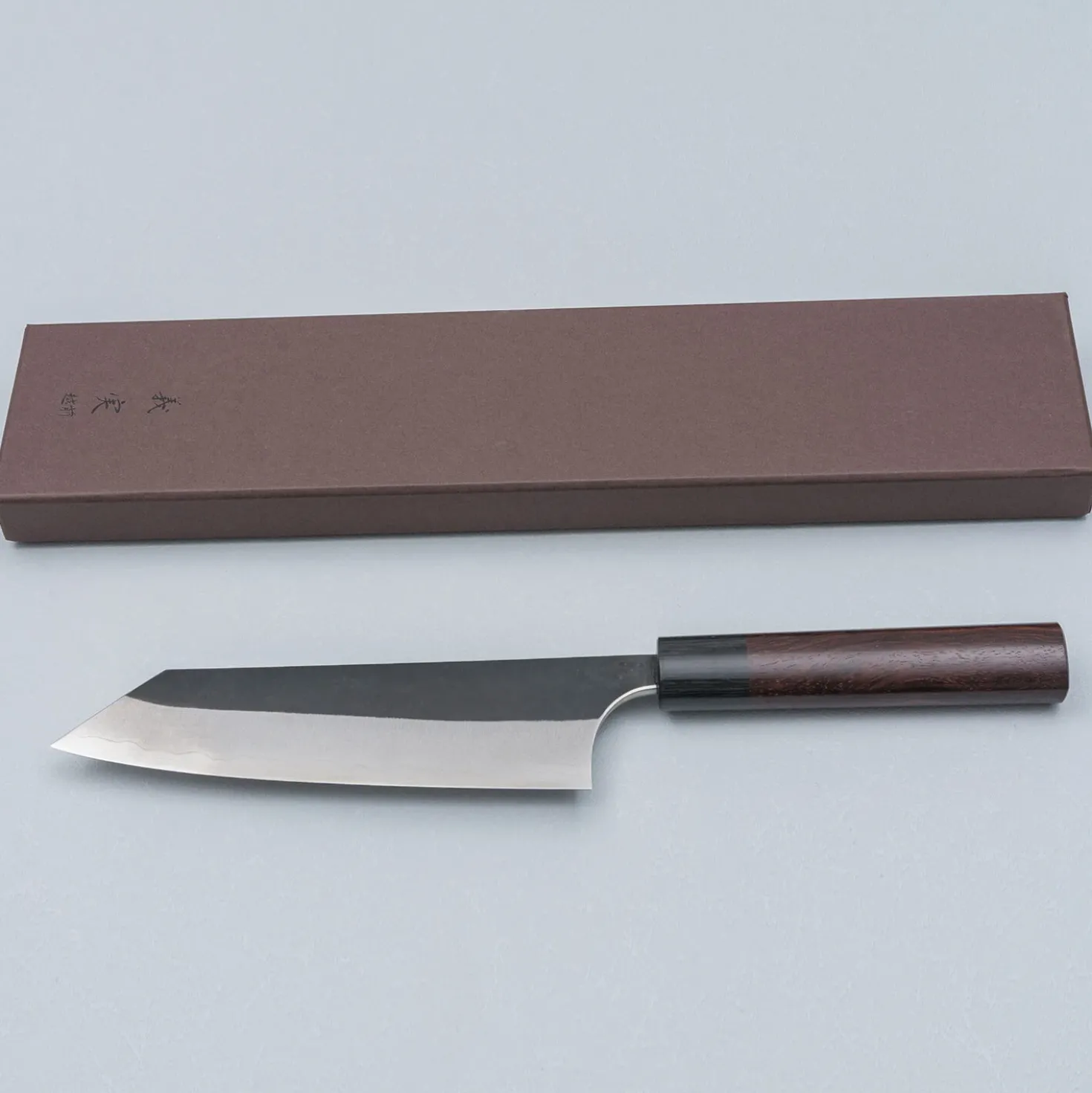Yoshimi Kato Aogami Super Walnut Rosewood Bunka 16.5 cm