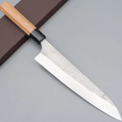 Yoshimi Kato Ginsan Nashiji Gyuto 21 cm