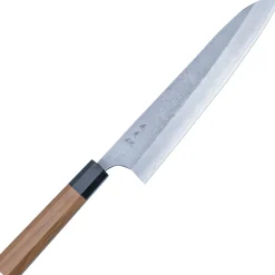 Yoshimi Kato Ginsan Nashiji Teak Gyuto 24 cm