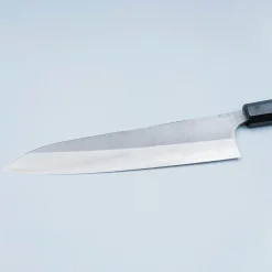 Yoshimi Kato Ginsan Nashiji Teak Gyuto 24 cm
