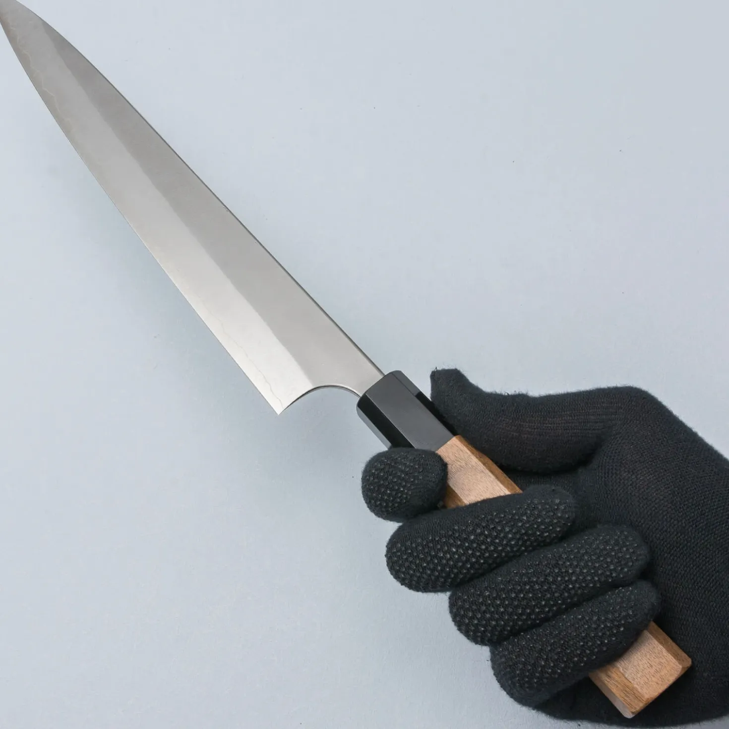 Yoshimi Kato Ginsan Nashiji Walnut Sujihiki 27 cm
