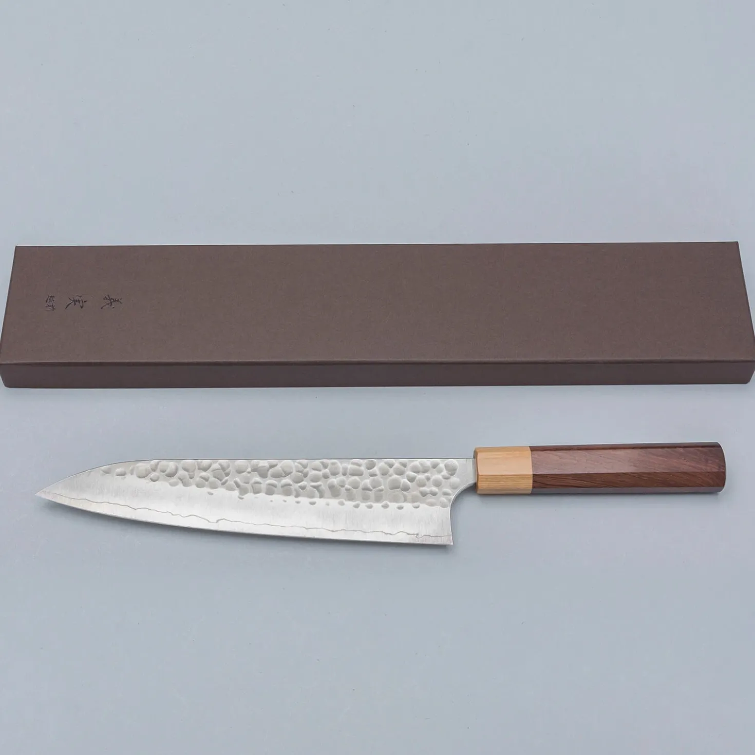 Yoshimi Kato Ginsan Tsuchime Gyuto 21 cm