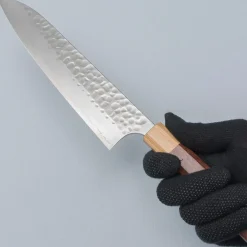 Yoshimi Kato Ginsan Tsuchime Gyuto 21 cm