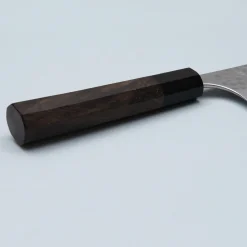 Yoshimi Kato Ginsan Tsuchime Walnut Gyuto 24 cm