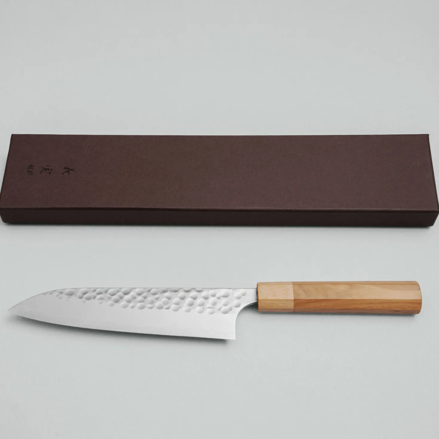 Yoshimi Kato Ginsan Tsuchime Gyuto 18 cm
