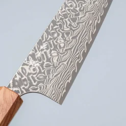 Yoshimi Kato SG2 Damast Oak Gyuto 21 cm