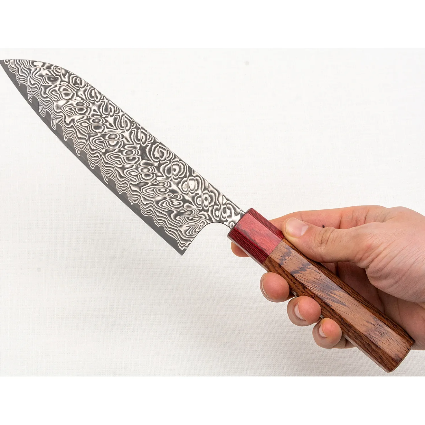 Yoshimi Kato SG2 Damast Santoku 17 cm