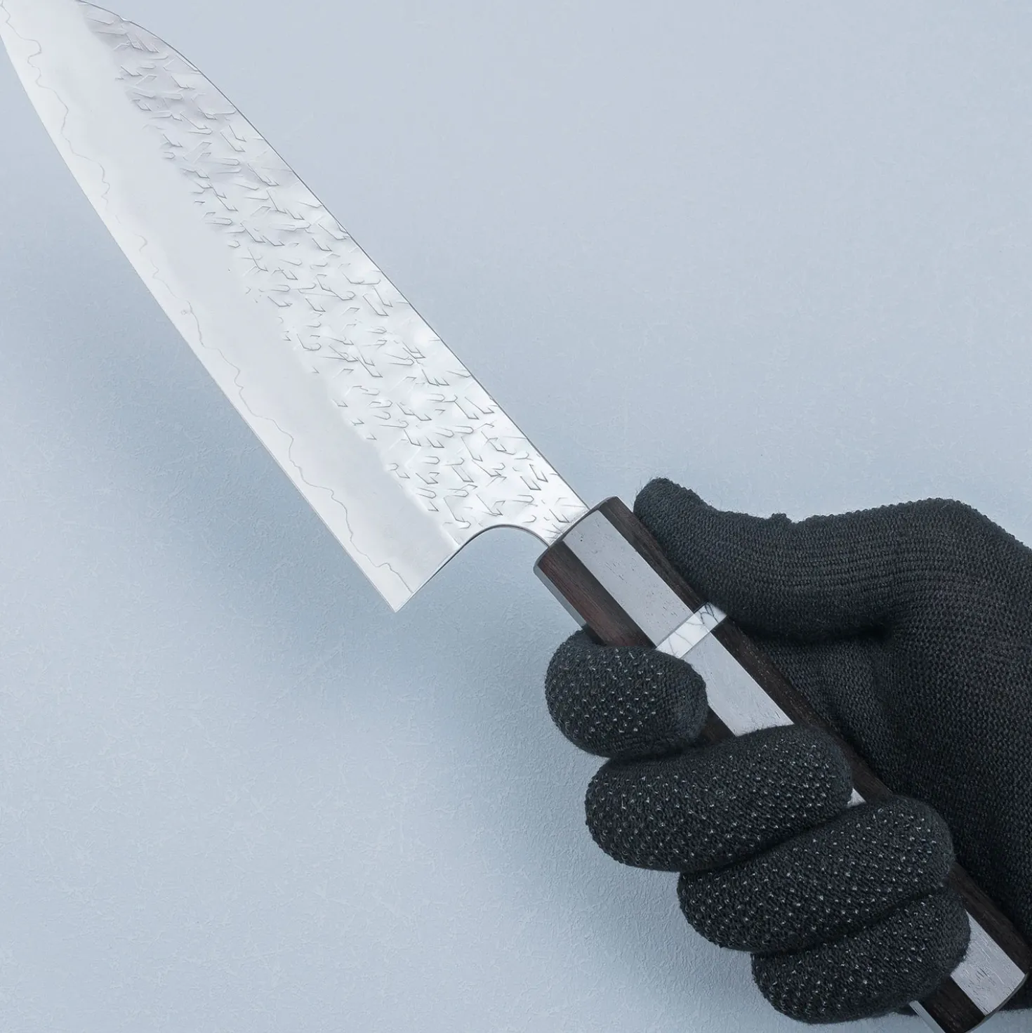 Yoshimi Kato SG2 Hyo Ebony Santoku 17 cm