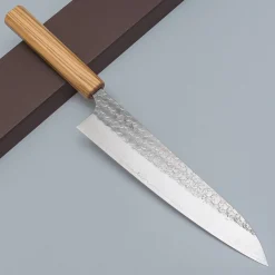 Yoshimi Kato SG2 Minamo Olive Gyuto 21 cm