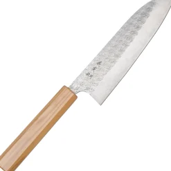 Yoshimi Kato SG2 Minamo Olive Santoku 17 cm