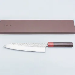 Yoshimi Kato SG2 Minamo Rosewood Gyuto 21 cm