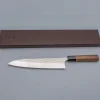 Yoshimi Kato SG2 Minamo Walnut Gyuto 24 cm