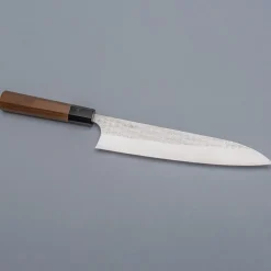 Yoshimi Kato SG2 Minamo Walnut Gyuto 24 cm