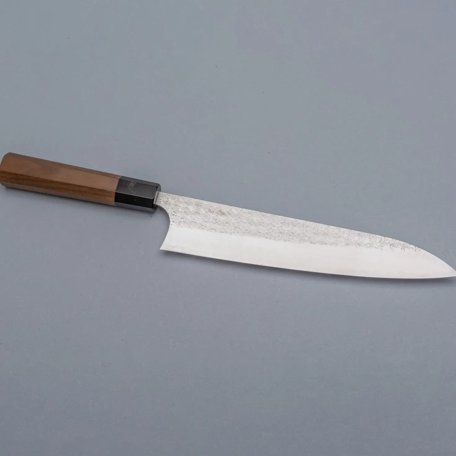 Yoshimi Kato SG2 Minamo Walnut Gyuto 24 cm