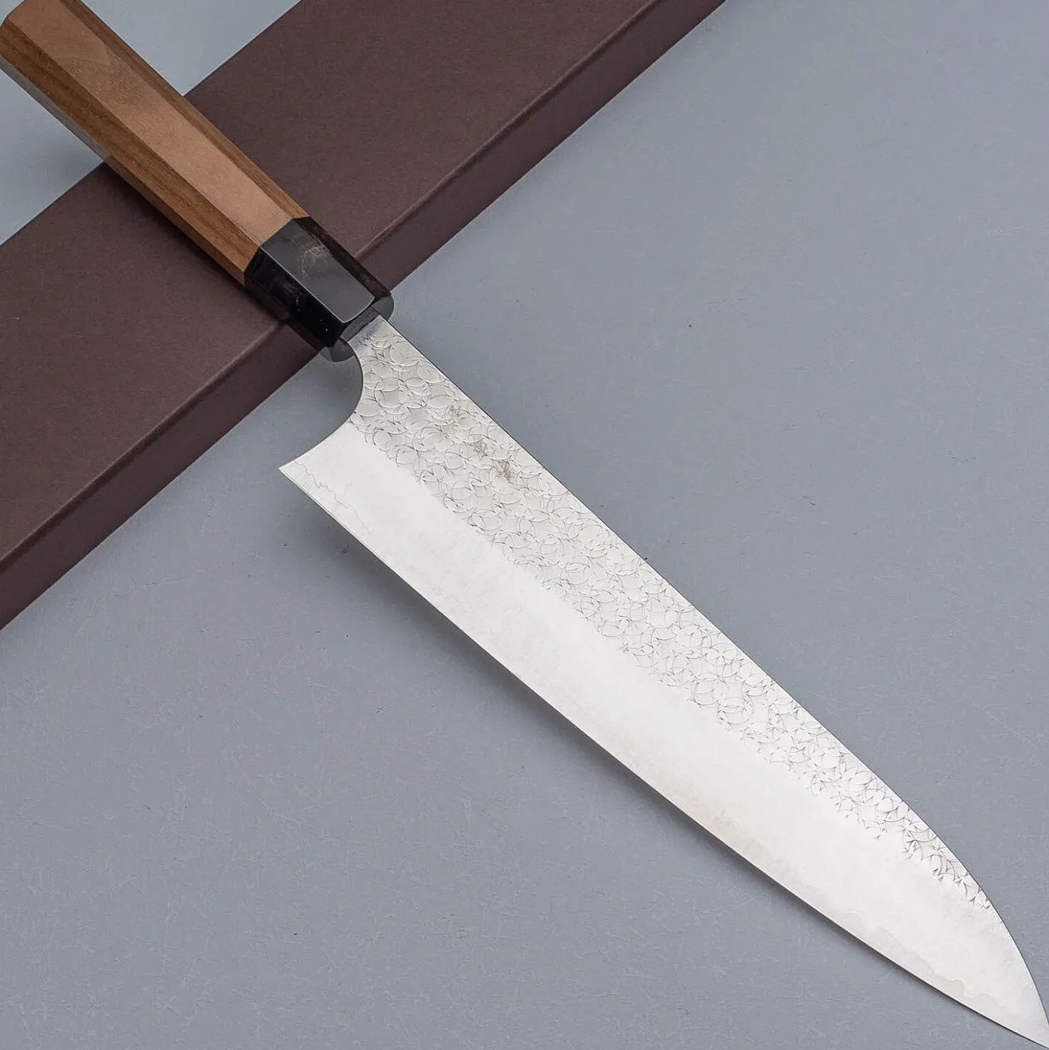 Yoshimi Kato SG2 Minamo Walnut Gyuto 24 cm
