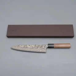 Yoshimi Kato VG10 Damast Wa Walnut Gyuto 21 cm