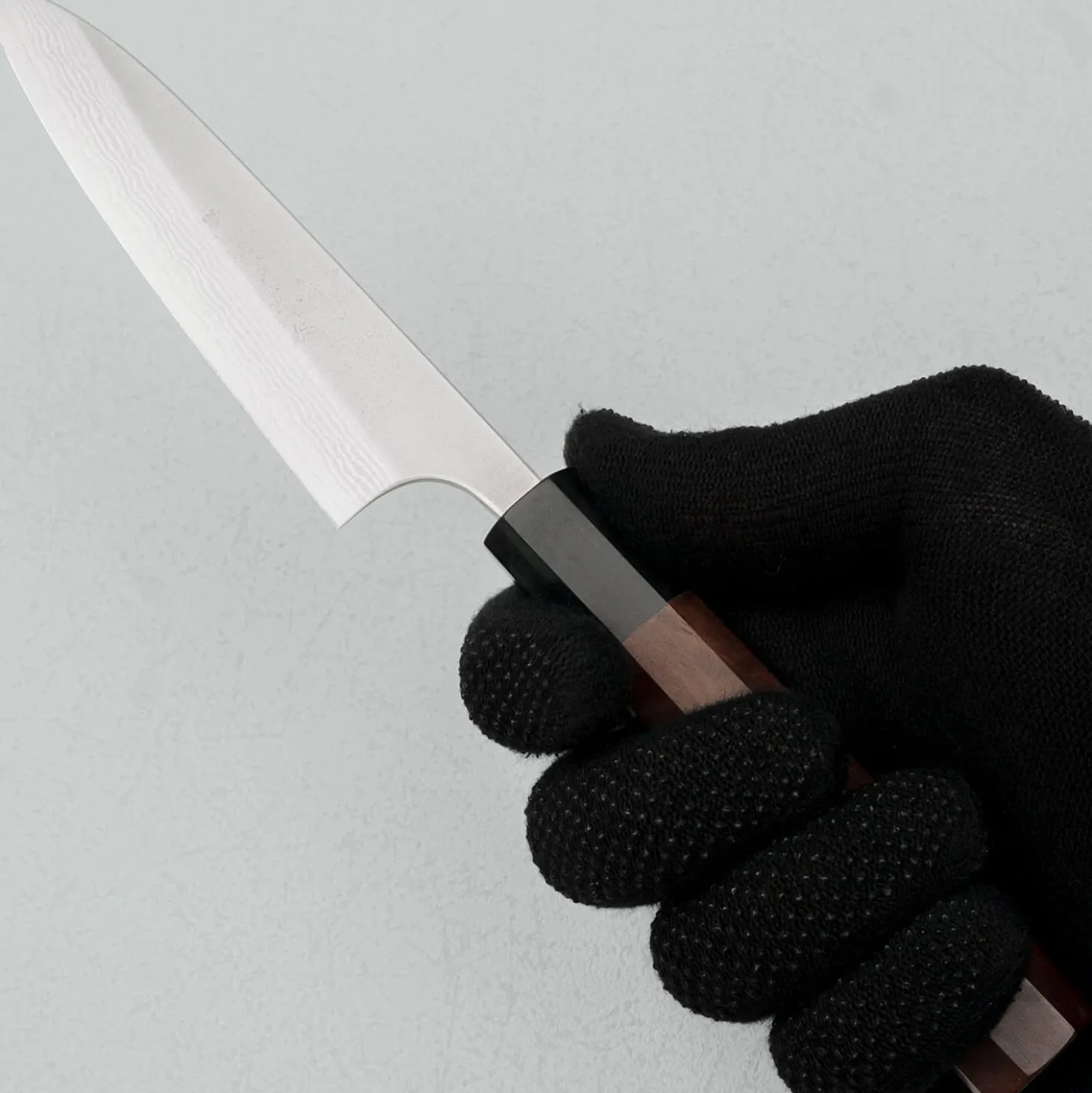 Yoshimi Kato VG10 Nashiji Damast Petty 12 cm