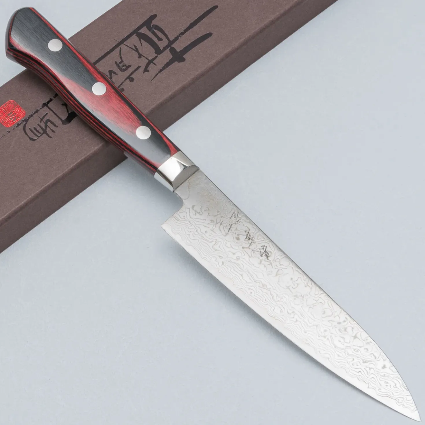 Yoshimi Kato VG10 Polished Damast Petty 12 cm (laatste modellen)