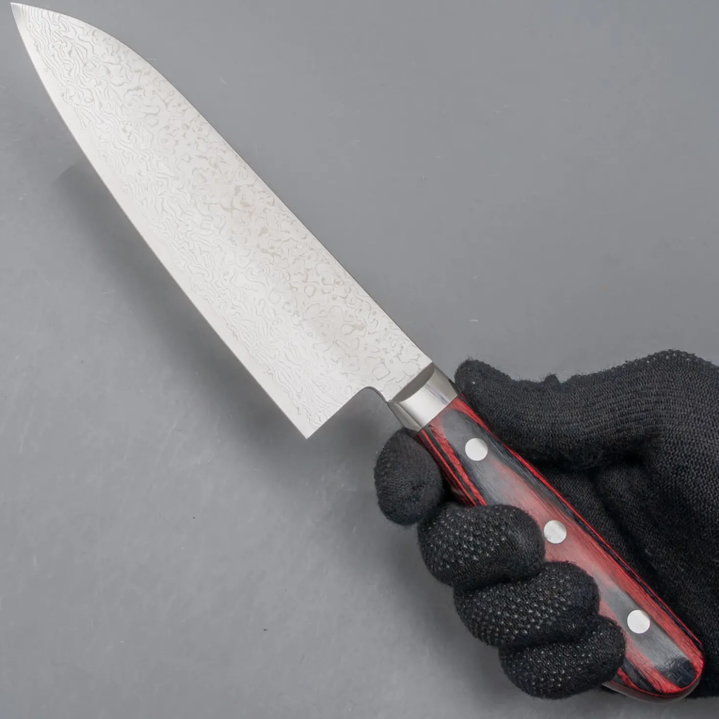 Yoshimi Kato VG10 Polished Damast Santoku 17.5 cm (laatste modellen)