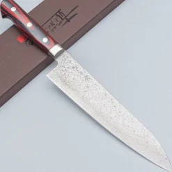 Yoshimi Kato VG10 Polished Damast Gyuto 21 cm